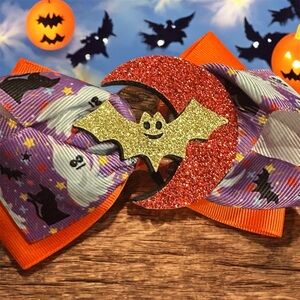 Halloween Bat Hair Bow